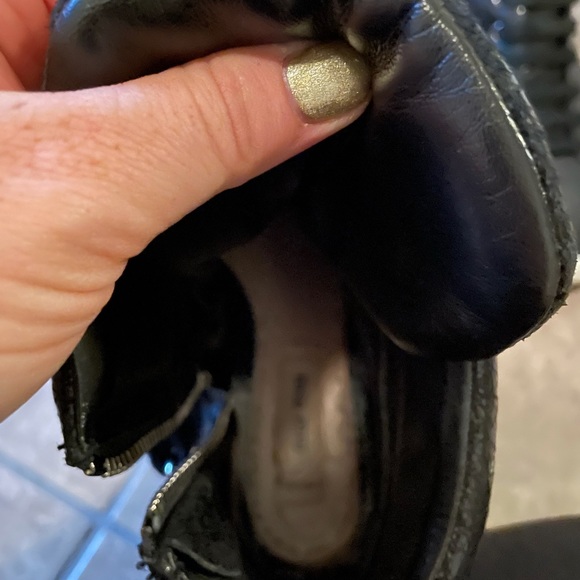 Miu miu black leather athletic shoes - Picture 4 of 7